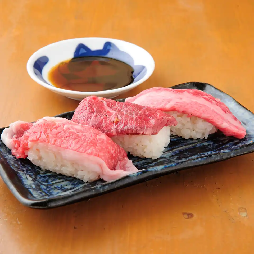 肉寿司 三種食べ比べ